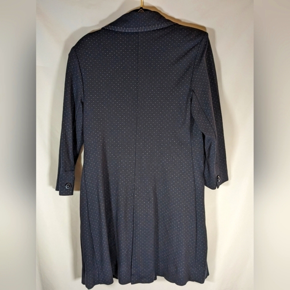 Cabi Carriage Jacket Style# 5658 Navy Blue Button Up Long Line Size Small - Picture 2 of 9